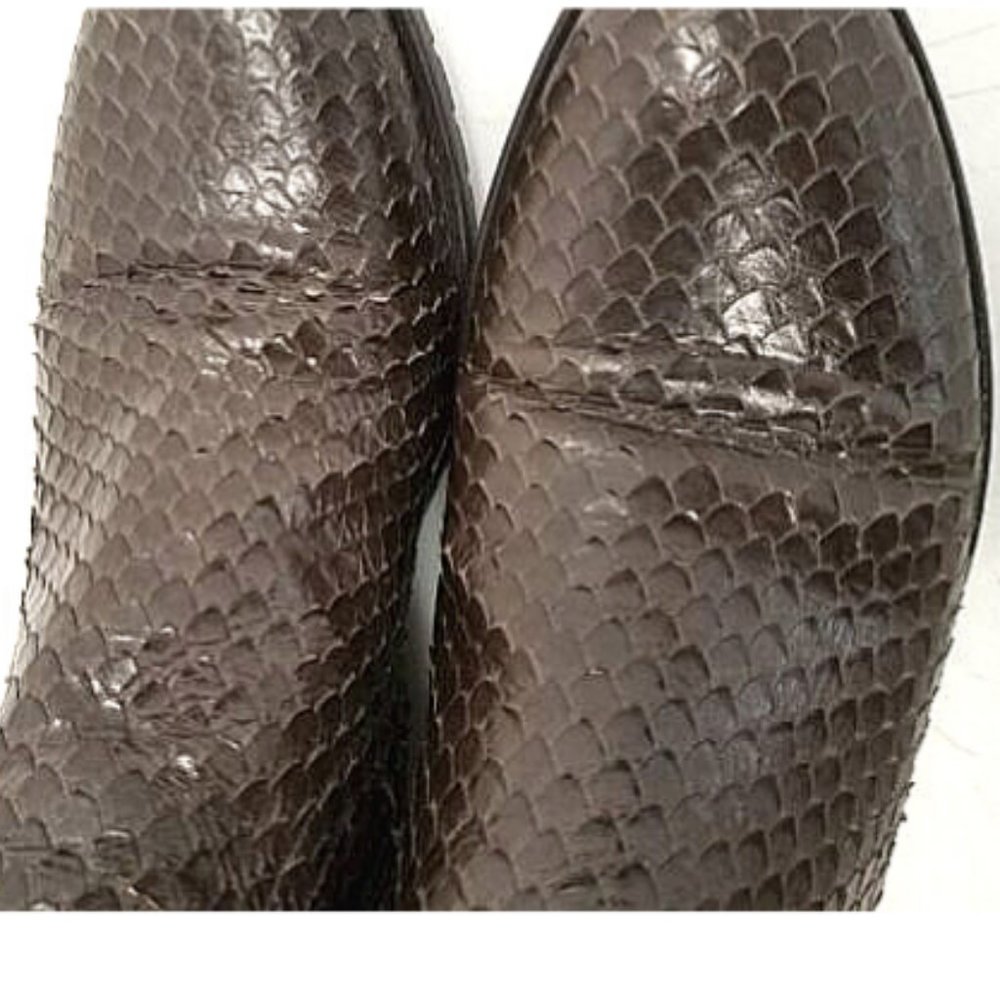 White Mountain Brown Leather Python Boot E - image 3